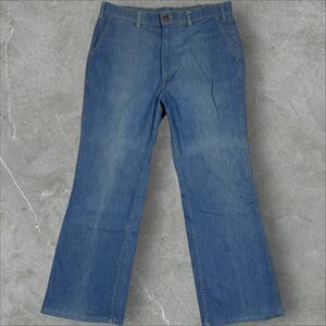 Vintage 70s Levi's For Men Skosh More Room Orange Tab Talon Zipper - 35x28.5